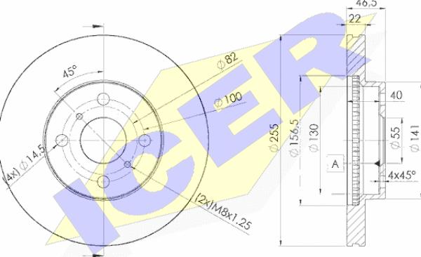 Icer 78BD2038-2 - Kočioni disk www.molydon.hr