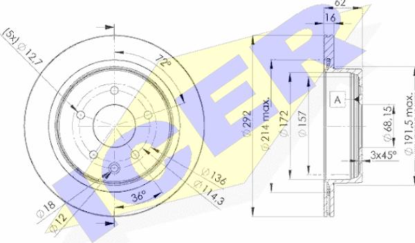 Icer 78BD2071-2 - Kočioni disk www.molydon.hr