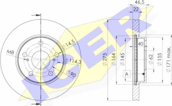 Icer 78BD2890-2 - Kočioni disk www.molydon.hr