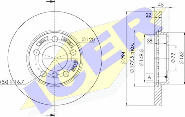 Icer 78BD2898-2 - Kočioni disk www.molydon.hr