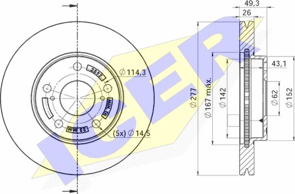 Icer 78BD2897-2 - Kočioni disk www.molydon.hr