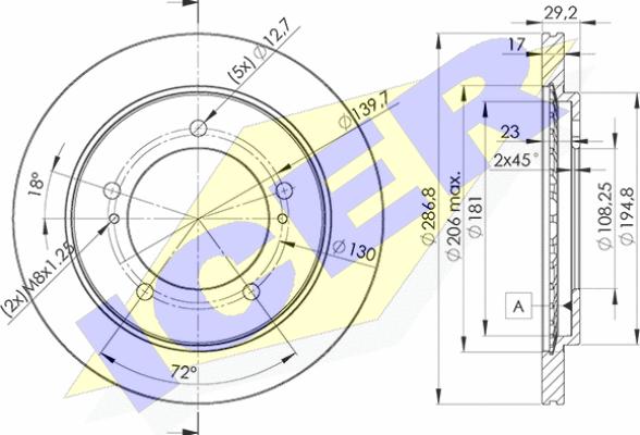 Icer 78BD2863-2 - Kočioni disk www.molydon.hr