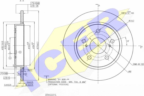 Icer 78BD2888-2 - Kočioni disk www.molydon.hr