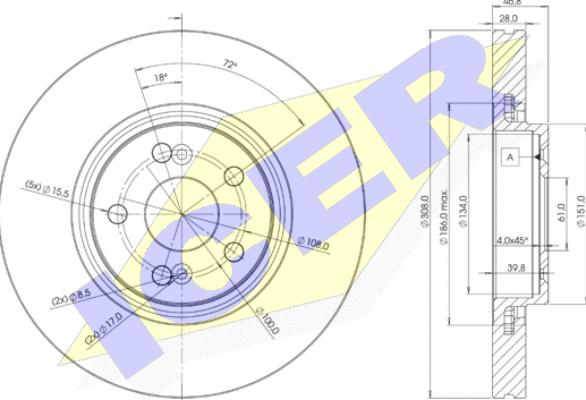 Icer 78BD2317-2 - Kočioni disk www.molydon.hr