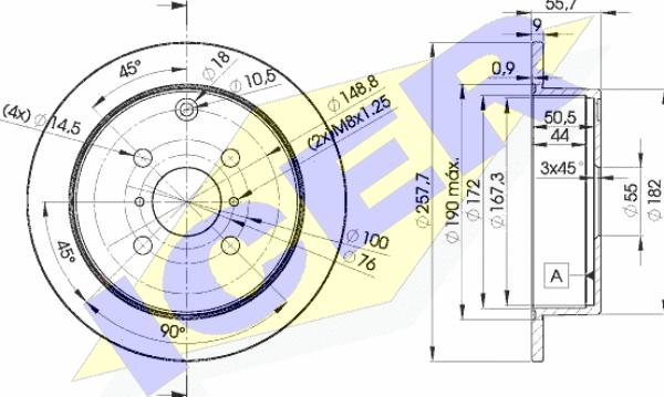 Icer 78BD2251-2 - Kočioni disk www.molydon.hr