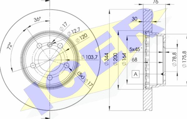 Icer 78BD2207-2 - Kočioni disk www.molydon.hr