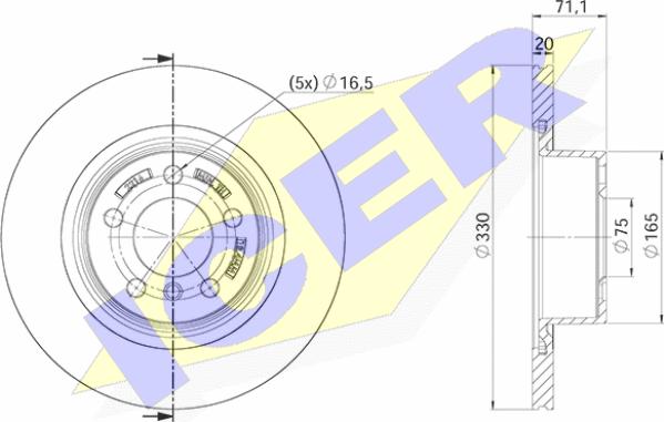 Icer 78BD2216-2 - Kočioni disk www.molydon.hr