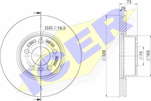 Icer 78BD2212-2 - Kočioni disk www.molydon.hr