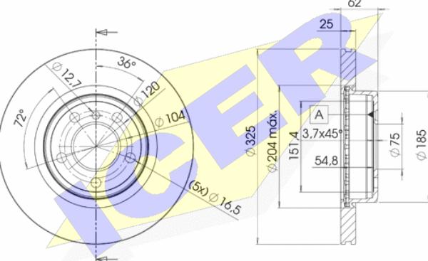 Icer 78BD2217-2 - Kočioni disk www.molydon.hr