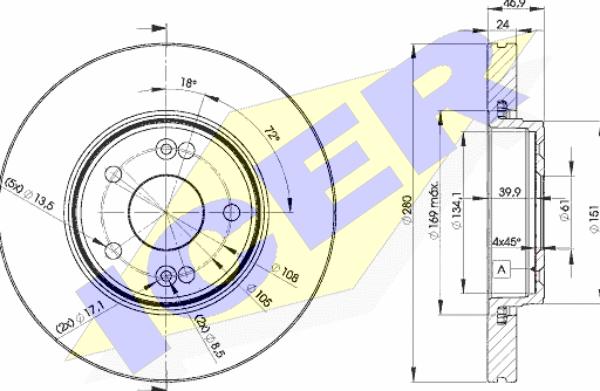 Icer 78BD2234-2 - Kočioni disk www.molydon.hr