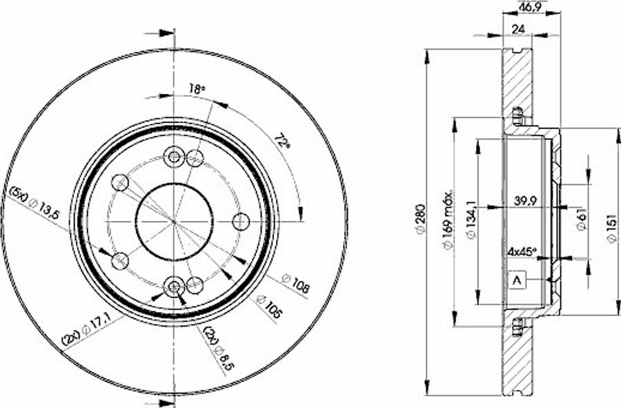 Icer 78BD2234 - Kočioni disk www.molydon.hr