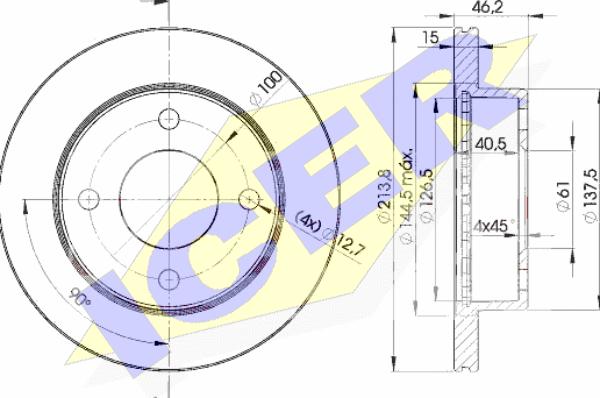 Icer 78BD2701-2 - Kočioni disk www.molydon.hr