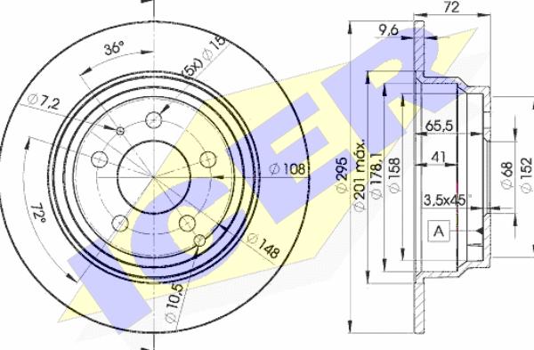 Icer 78BD7940-2 - Kočioni disk www.molydon.hr