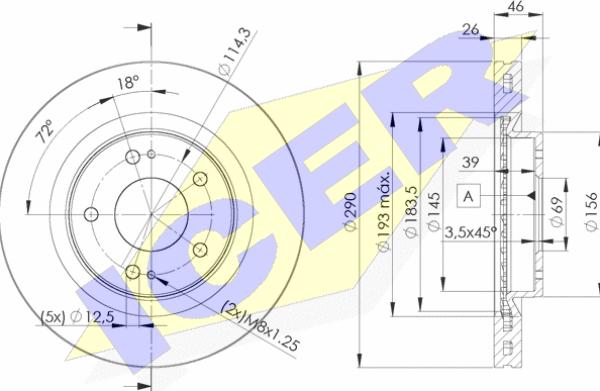 Icer 78BD7031-2 - Kočioni disk www.molydon.hr