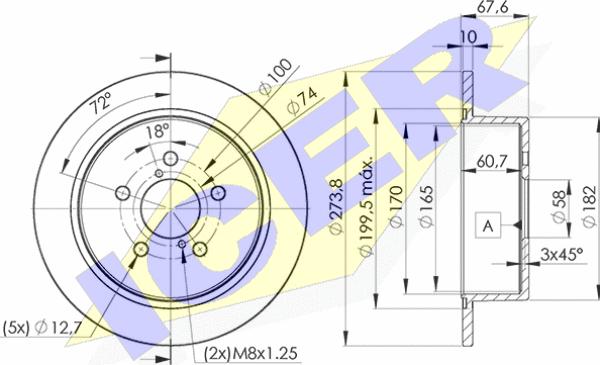 Icer 78BD7033-2 - Kočioni disk www.molydon.hr