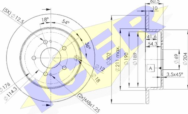 Icer 78BD7032-2 - Kočioni disk www.molydon.hr