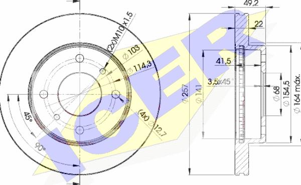 Icer 78BD7101-2 - Kočioni disk www.molydon.hr