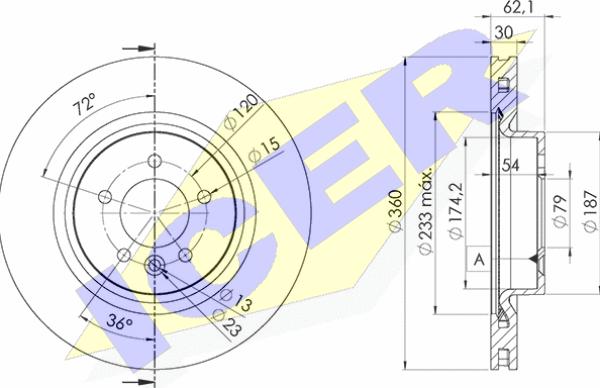 Icer 78BD7364-2 - Kočioni disk www.molydon.hr