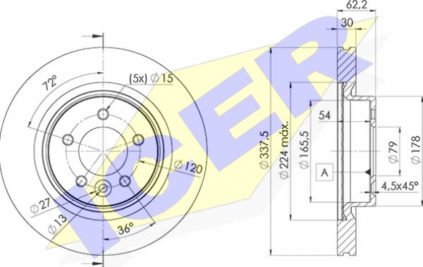 Icer 78BD7362-2 - Kočioni disk www.molydon.hr