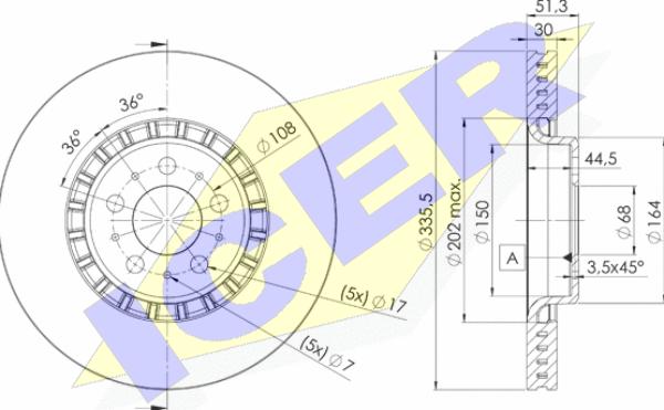 Icer 78BD7301-2 - Kočioni disk www.molydon.hr