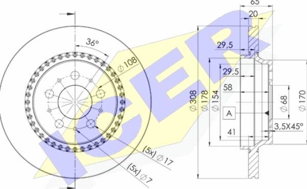 Icer 78BD7302-1 - Kočioni disk www.molydon.hr