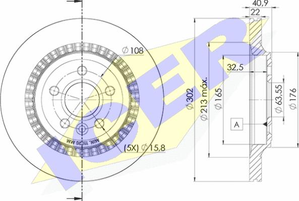 Icer 78BD7293-2 - Kočioni disk www.molydon.hr