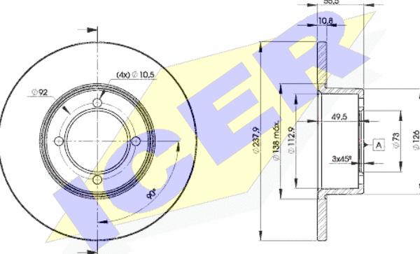 Icer 78BD7739-2 - Kočioni disk www.molydon.hr