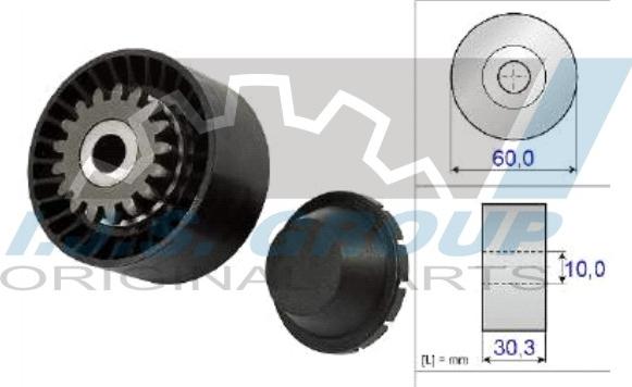 IJS GROUP 93-1060 - Vodeći valjak , klinasti rebrasti remen  www.molydon.hr