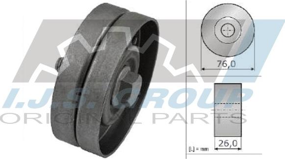 IJS GROUP 93-1198 - Vodeći valjak , klinasti rebrasti remen  www.molydon.hr