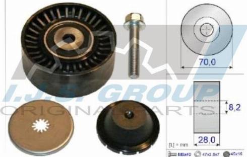 IJS GROUP 93-2116 - Vodeći valjak , klinasti rebrasti remen  www.molydon.hr