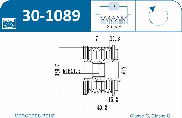 IJS GROUP 30-1089 - Remenica, alternator www.molydon.hr