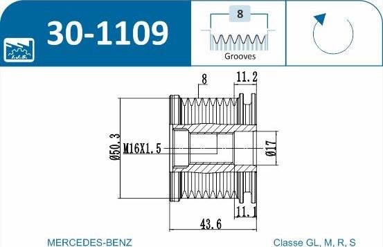 IJS GROUP 30-1109 - Remenica, alternator www.molydon.hr