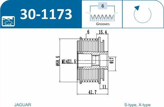 IJS GROUP 30-1173 - Remenica, alternator www.molydon.hr