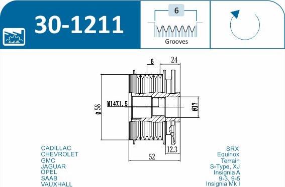 IJS GROUP 30-1211 - Remenica, alternator www.molydon.hr