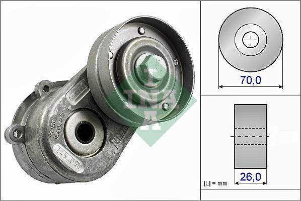 INA 534 0448 10 - Natezač remena, klinasti rebrasti remen  www.molydon.hr