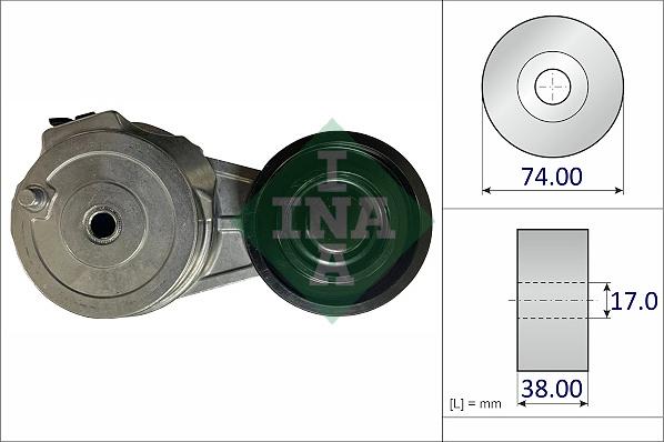 INA 534 0853 10 - Natezač remena, klinasti rebrasti remen  www.molydon.hr