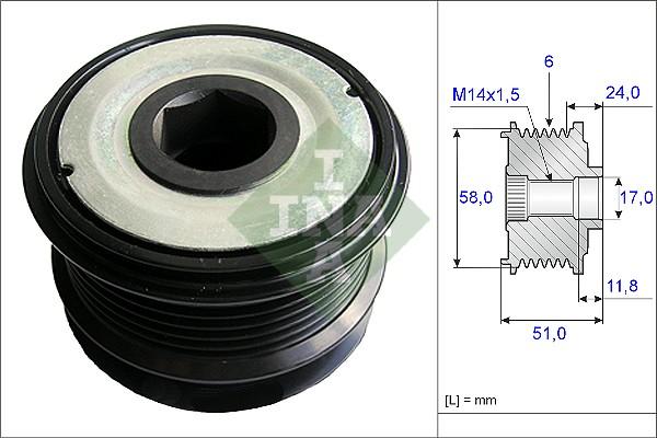 INA 535 0196 10 - Remenica, alternator www.molydon.hr