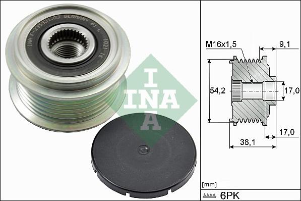 INA 535 0100 10 - Remenica, alternator www.molydon.hr