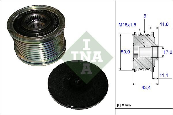 INA 535 0108 10 - Remenica, alternator www.molydon.hr