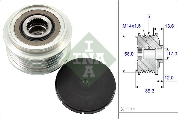 INA 535 0184 10 - Remenica, alternator www.molydon.hr