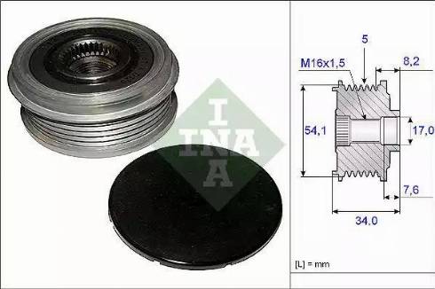 INA 535 0122 10 - Remenica, alternator www.molydon.hr