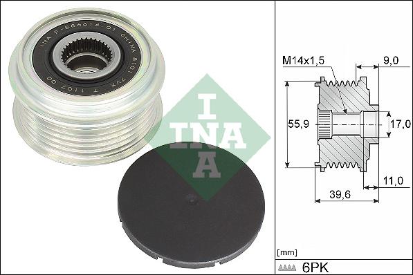 INA 535 0340 10 - Remenica, alternator www.molydon.hr