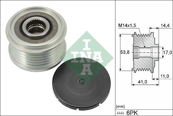 INA 535 0304 10 - Remenica, alternator www.molydon.hr