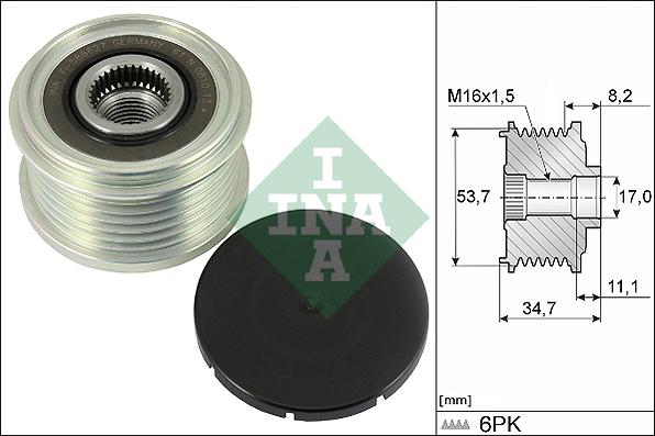 INA 535 0327 10 - Remenica, alternator www.molydon.hr