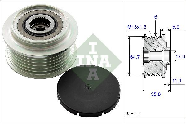 INA 535 0250 10 - Remenica, alternator www.molydon.hr