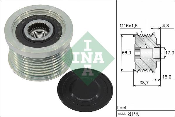 INA 535 0261 10 - Remenica, alternator www.molydon.hr