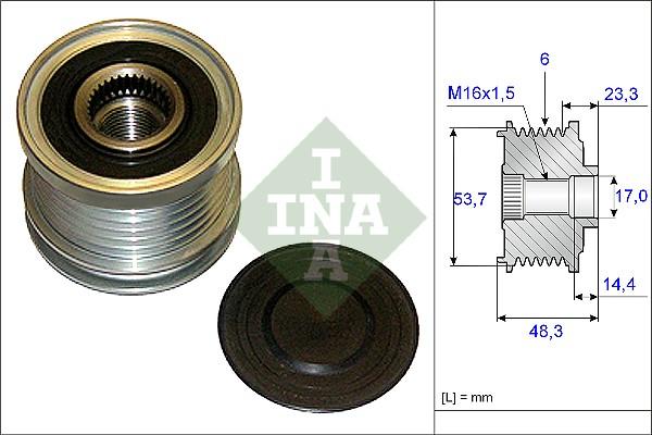 INA 535 0204 10 - Remenica, alternator www.molydon.hr