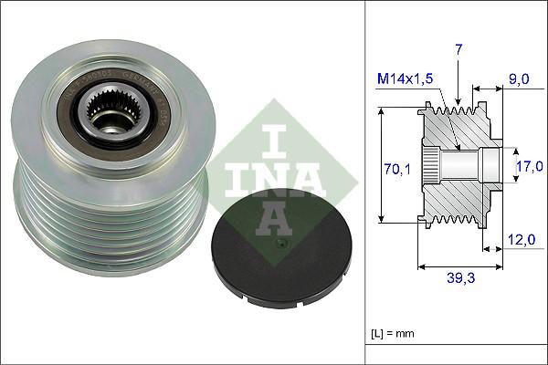 INA 535 0214 10 - Remenica, alternator www.molydon.hr