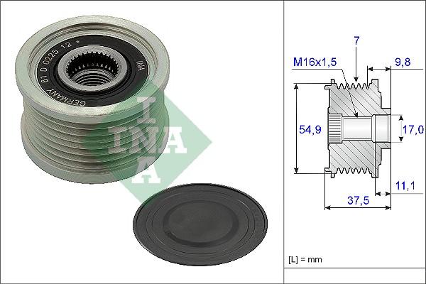 INA 535 0235 10 - Remenica, alternator www.molydon.hr