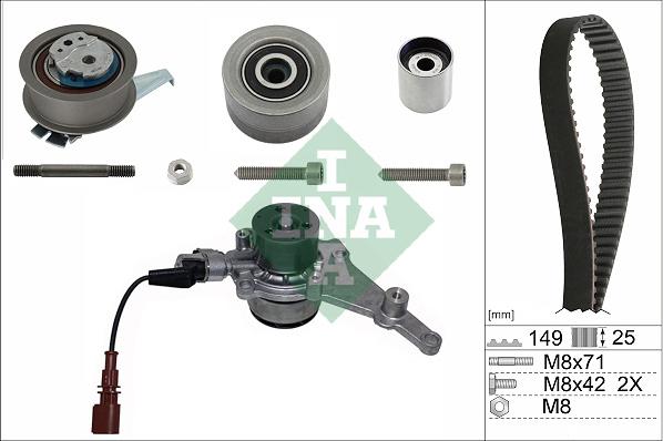 INA 530 0835 30 - Vodena pumpa sa kompletom zupčastog remena www.molydon.hr